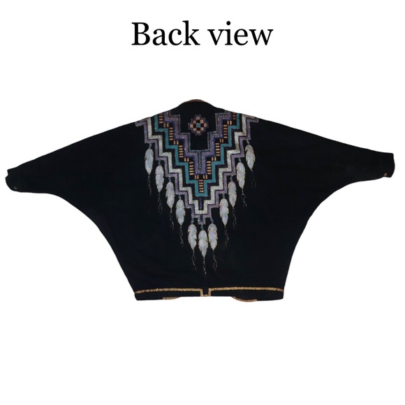 Mary Ann Nibbelink Sundance Vintage Handpainted Denim Jacket Medium Southwest - Picture 6 of 14